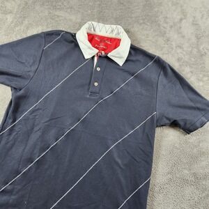 Brooks Brothers 1818 ProSport NY 1818 Nautical Rugby Mens Size M Medium Pique